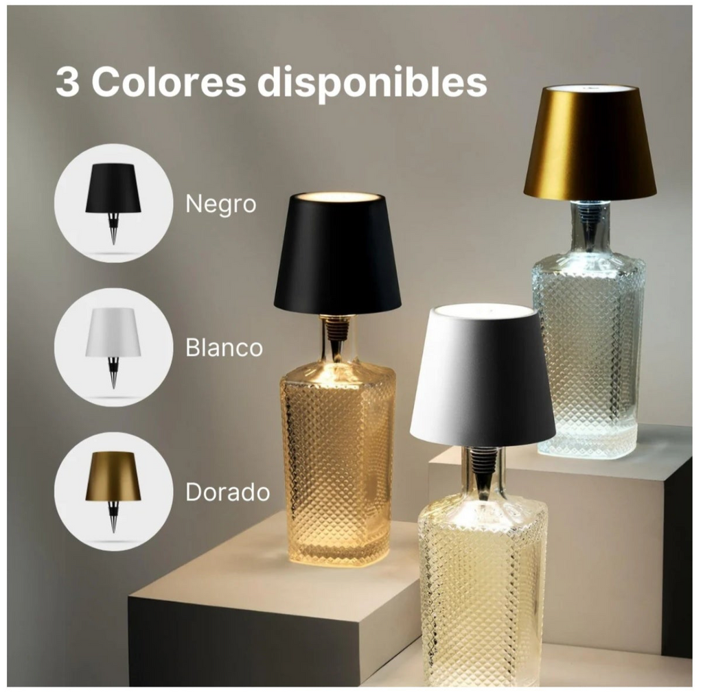 Lámpara LED Recargable con Diseño Sofisticado